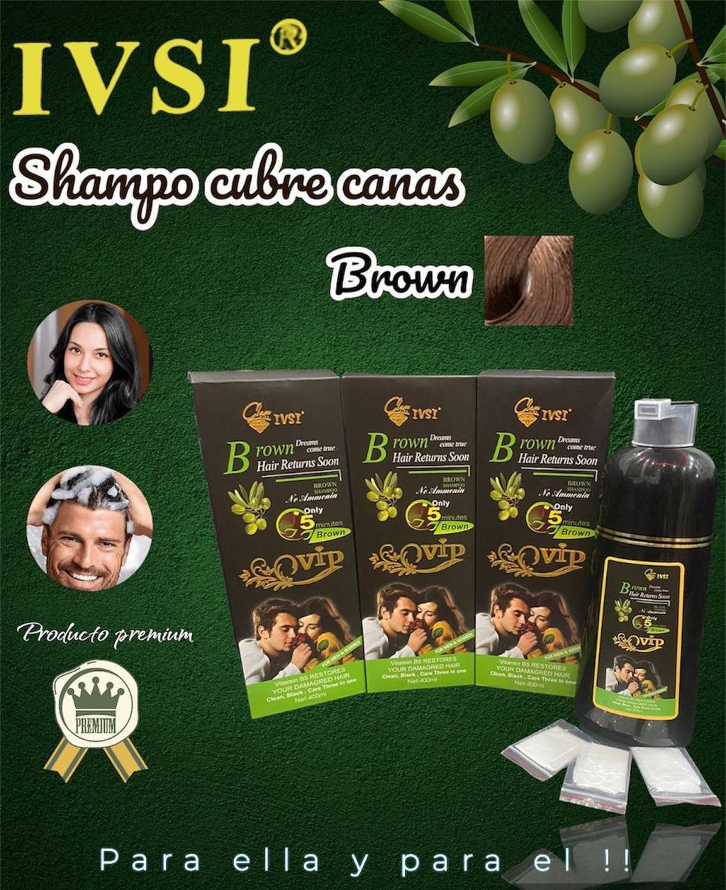 SHAMPOO CUBRE CANAS PRESENTACIÓN DE  400ML