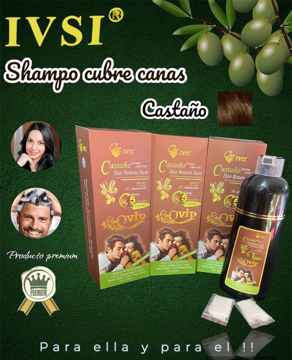 SHAMPOO CUBRE CANAS PRESENTACIÓN DE  400ML